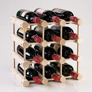 Modular Bottle Wine Rack  Natural