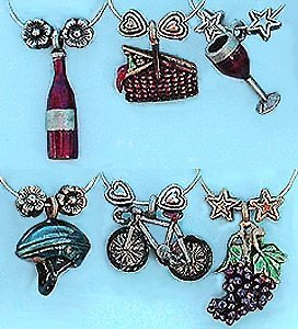 Wine Touring Painted Charms Things