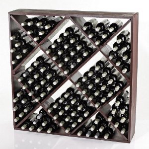 Jumbo Bottle Wine Rack  Mahogany