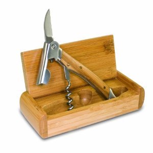 Packers Deluxe Waiters Corkscrew Bamboo
